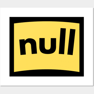 Null yellow background Posters and Art